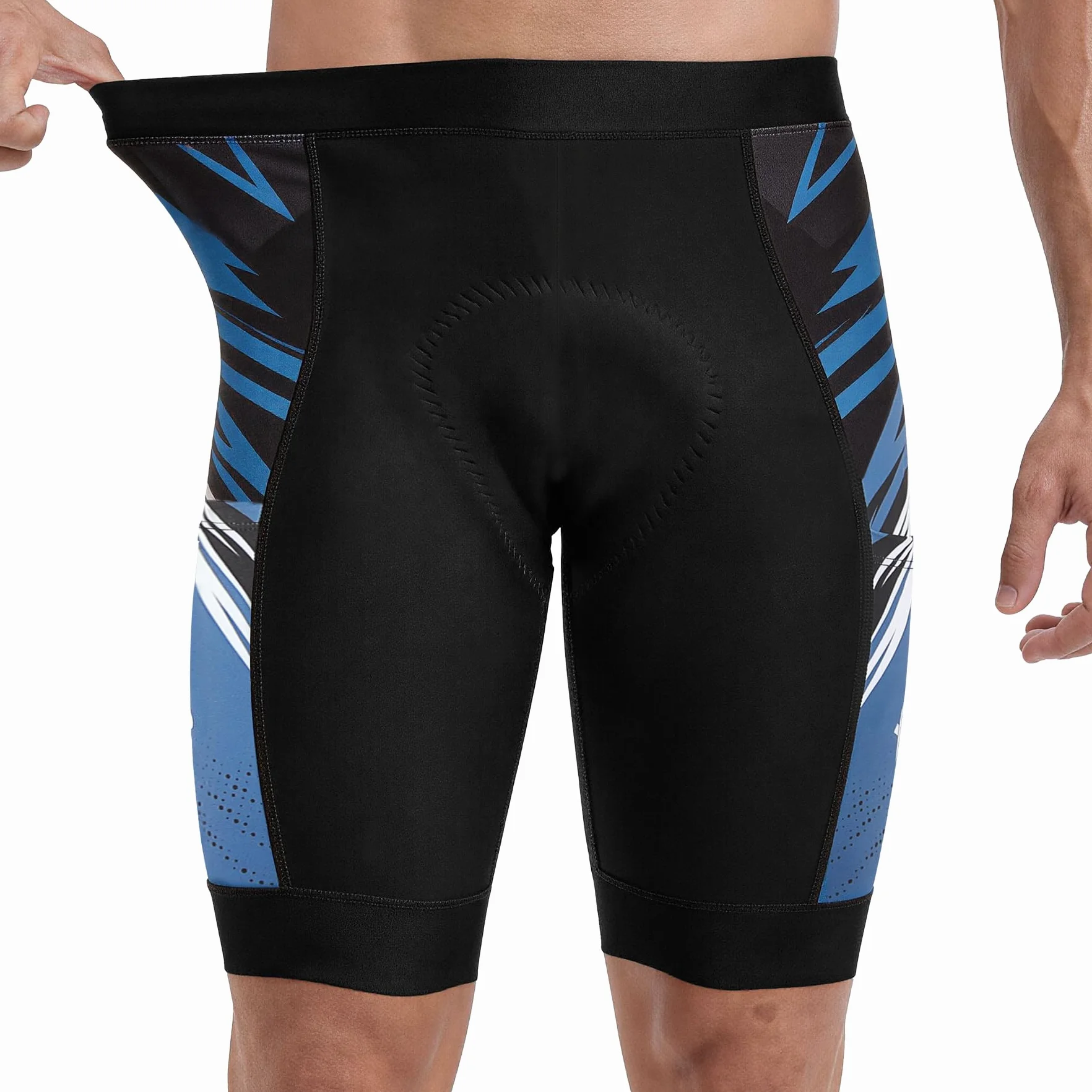 X-TIGER Pantaloncini Ciclismo Uomo 5D Gel Imbottito MTB Corti Bicicletta Traspiranti Pantaloni Antiscivolo Bici Tasche