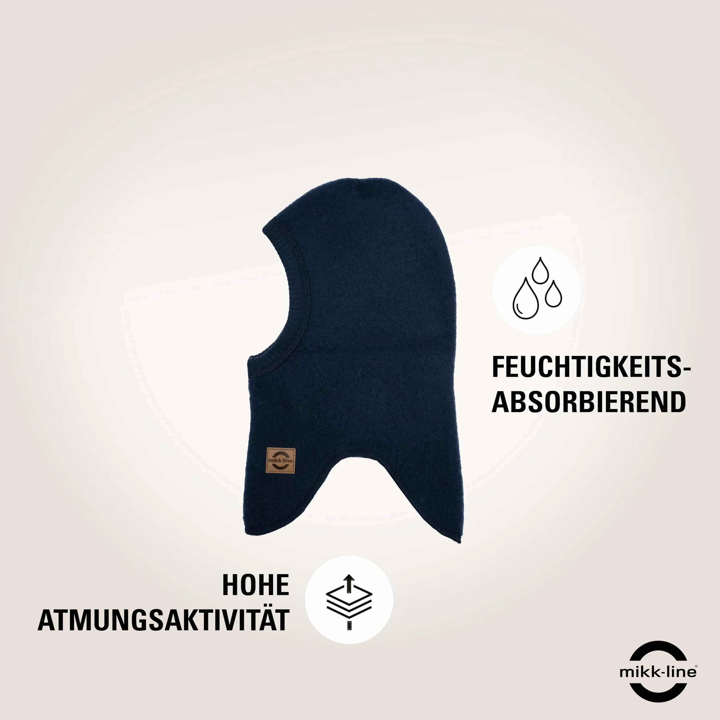 Mikk-line Lana Fullface – Certificato Oeko-Tex Standard 100 – Berretto per bambini da rivestire, design unisex