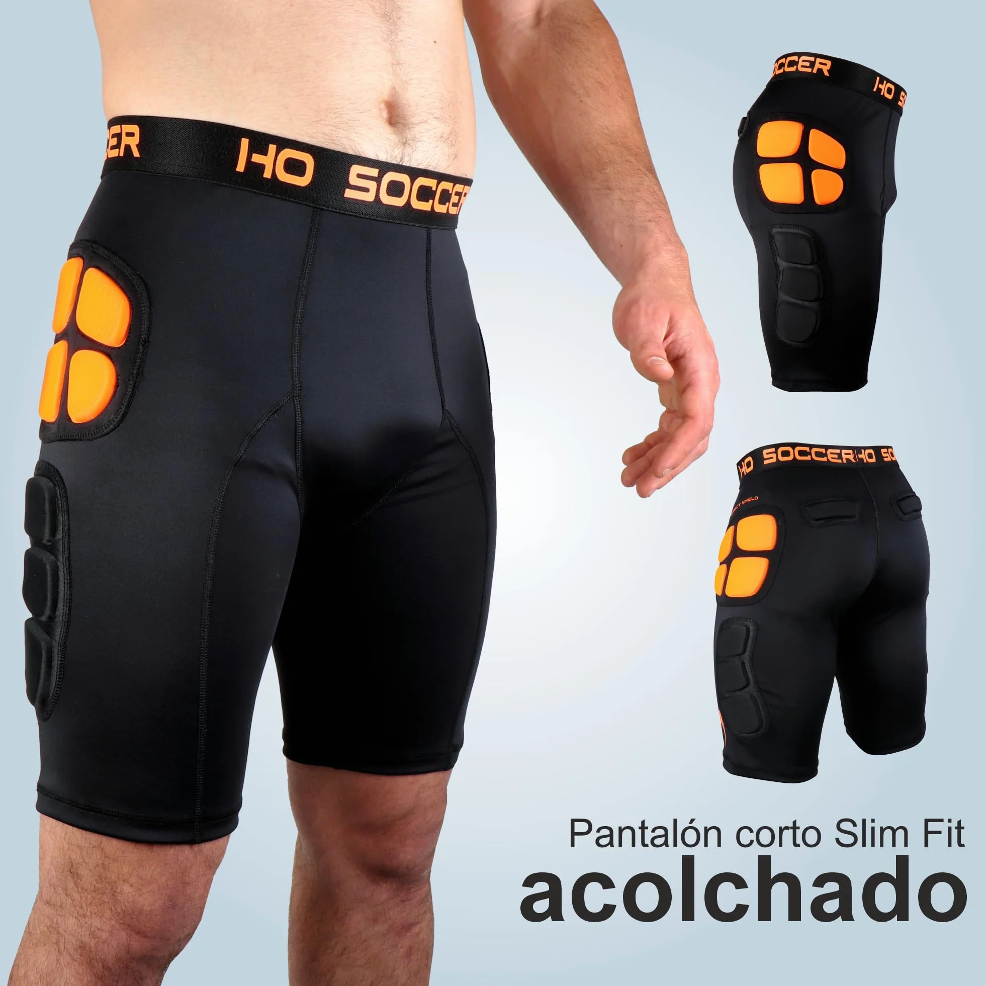 HO Soccer - Short Impact Shield Jr, Pantaloncini da Portiere Unisex - Bambini e Ragazzi