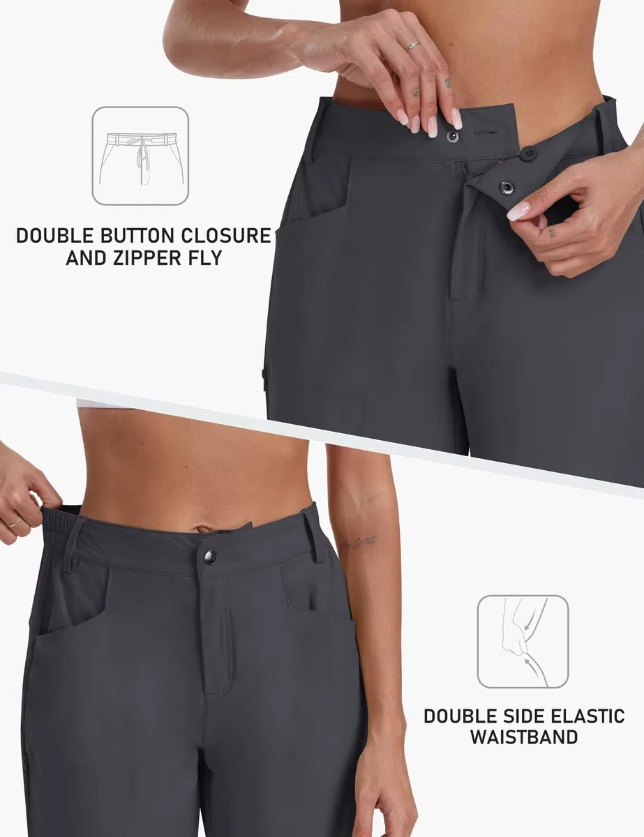 MoFiz Pantaloncini Donna Cargo Shorts Corti Trekking Shorts Estivi Pantaloni per Sport Campeggio Viaggi Tennis Pallavolo