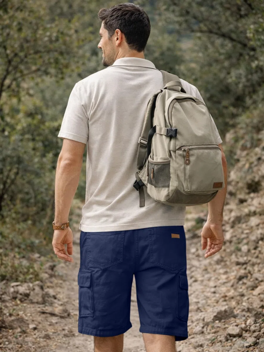 JMIERR Pantaloncini Uomo Sportivi Estivi Cotone Casual con Tasche