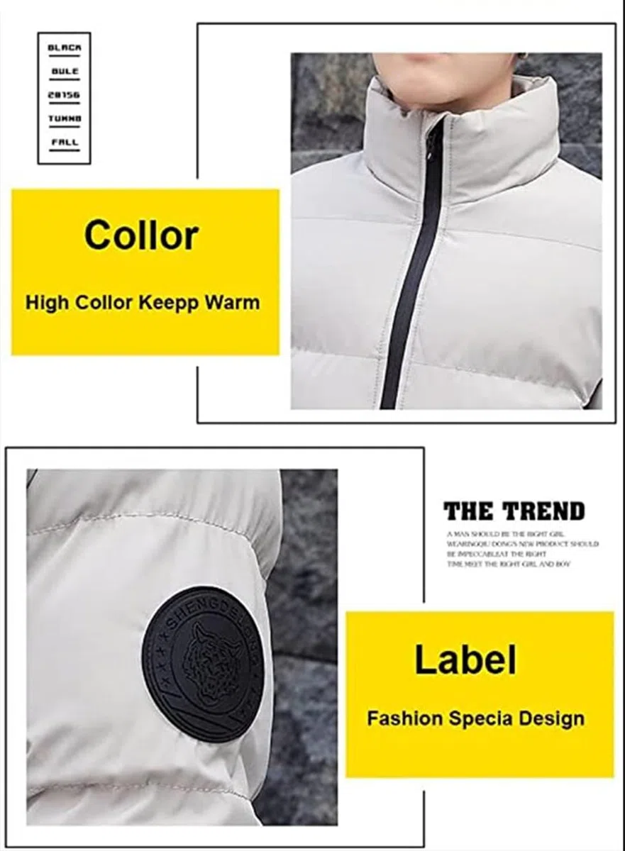 Moda Parka da Uomo, London Invernale da Giubbotto, Giacca a Vento Calda e Grossa, Outdoor Antivento Giubbotto Parka, Bos Logo, Unisex Abbigliamento per Esterni. S-XXXL