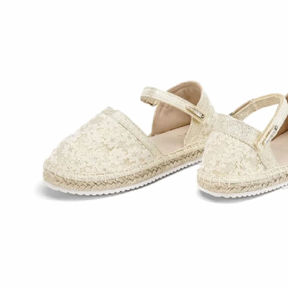 Mayoral - Spartana Lino e Pizzo Beige - 644 per: Ragazze