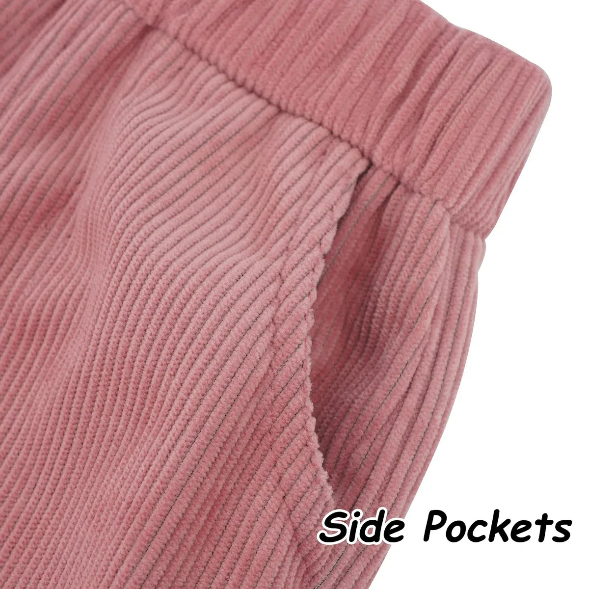 Happy Cherry - Pantaloni di Velluto a Coste Invernale Bambino Bambini Pantaloni Lunghi Casual con Elastico in Vita Ragazzi Ragazze per Primavera Autunno - 1-6 Anni