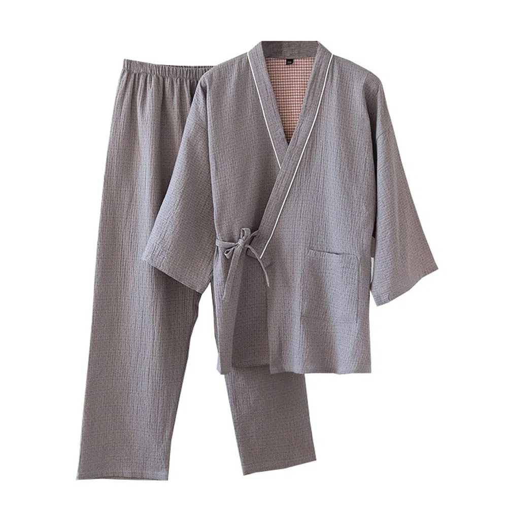 Pigiama in stile giapponese in garza di cotone kimono giapponese