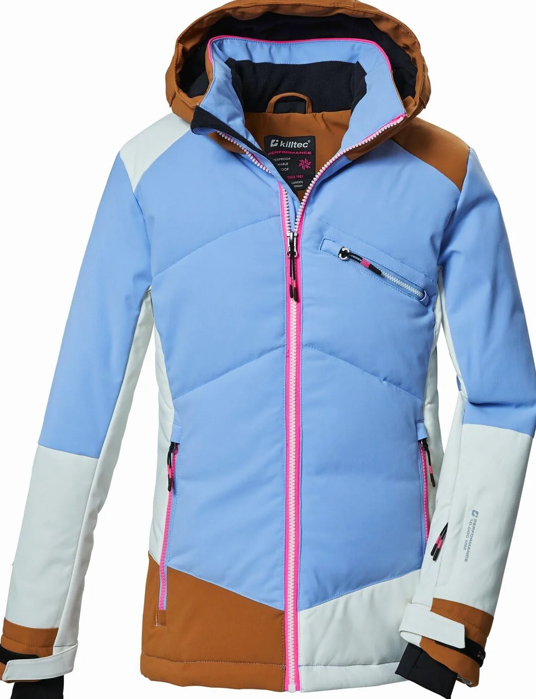 Killtec Ksw 403 Grls Ski Jckt Giacca da sci/giacca funzionale impermeabile con cappuccio e paraneve Bambine e ragazze