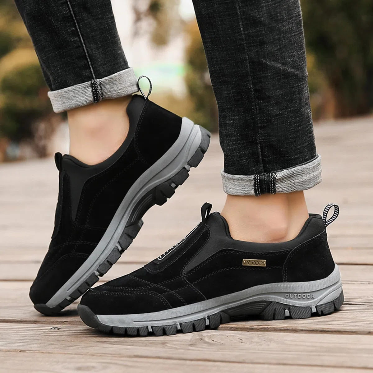 Scarpe Larghe da Uomo Scarpe da Passeggio Antiscivolo con Supporto per L'Arco Plantare Scarpe da Lavoro Leggere all'aperto