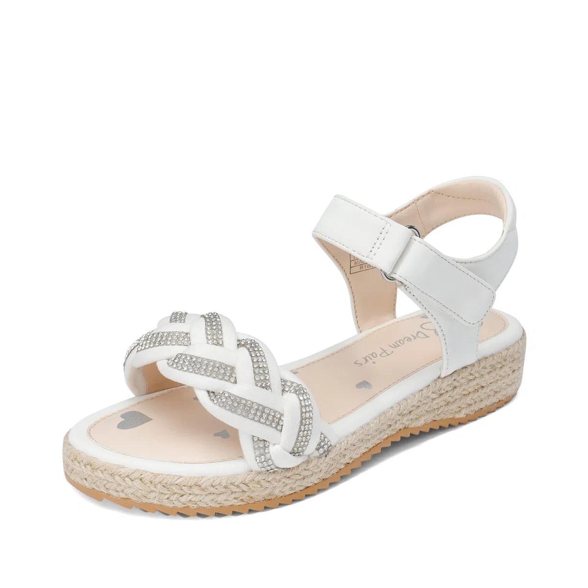DREAM PAIRS Estate Sandali Alla Moda per Bambine con Tacco a Zeppa Basso e Suola Antiscivolo