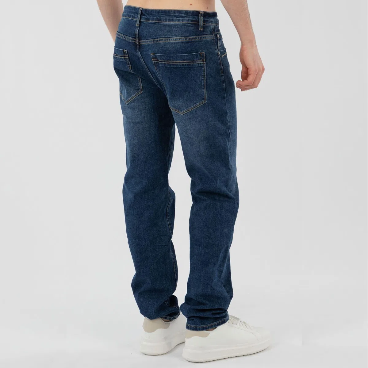 TONY BACKER - Jeans Uomo Regular Fit, Pantaloni Elasticizzati Comodi per Tempo Libero,Jeans da Lavoro Uomo, Stile Casual, Blu Jeans, Jeans Nero