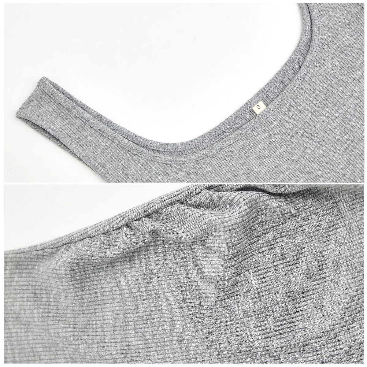 Ecavus 3 canottiere premaman con scollo quadrato senza maniche a costine in maglia di base per gravidanza atletica yoga camicie canotta