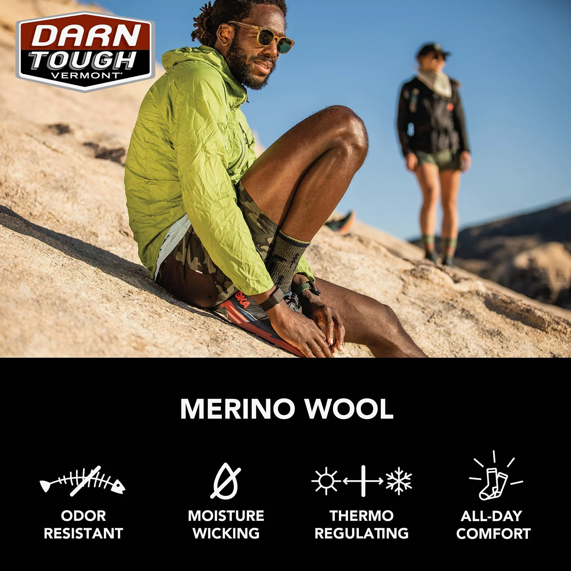 Darn Tough Merino Wool Boot Socks Full Cushion Calzini Uomo (Pacco da 1)