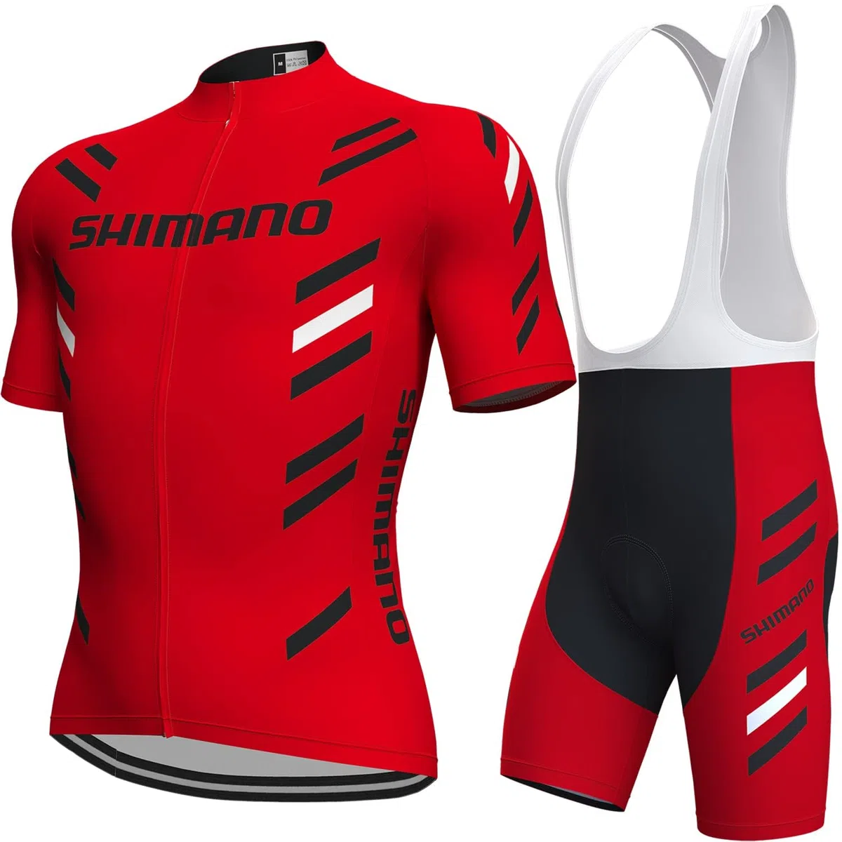Camicia da Ciclismo da Uomo, Camicia da Ciclismo Tuta Manica Corta, Con Pantaloncini Imbottiti in gel 19D, Tuta da Ciclismo Mountain Bike