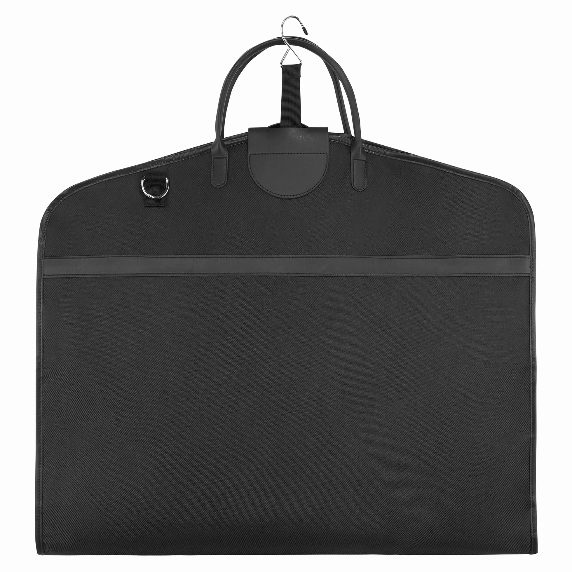 Copriabito da 40" (Leggero) - Abito Elegante 1-2 con Tracolla - Borsa per Indumenti da Uomo e da Donna - Pieghevole - Indumenti Senza Grinze. Niles Nero