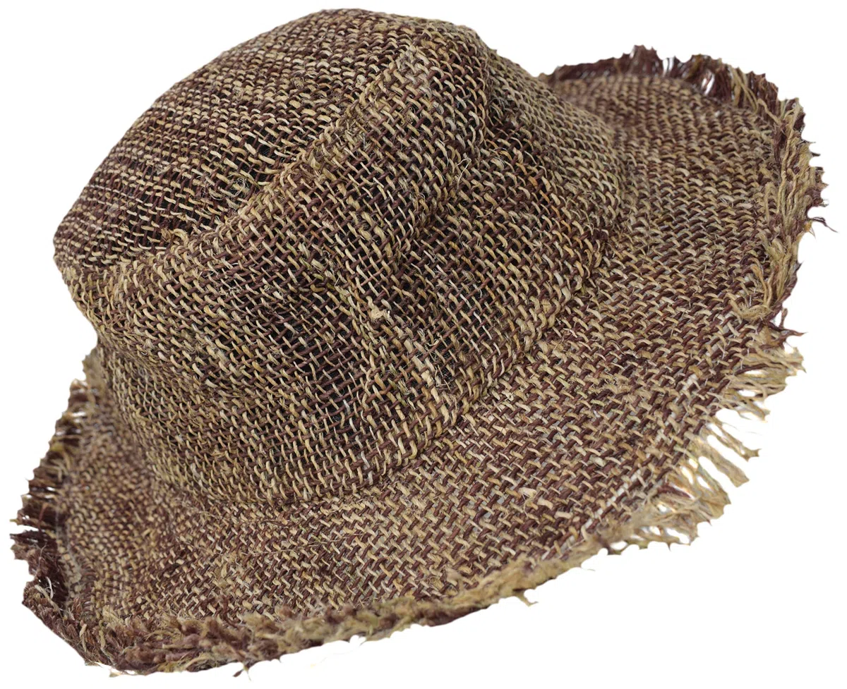 Gheri Uomo 100% Canapa Naturale Cannuccia Estate Cappello Spiaggia Paglietta Panama Ampio Bordo Vacanza