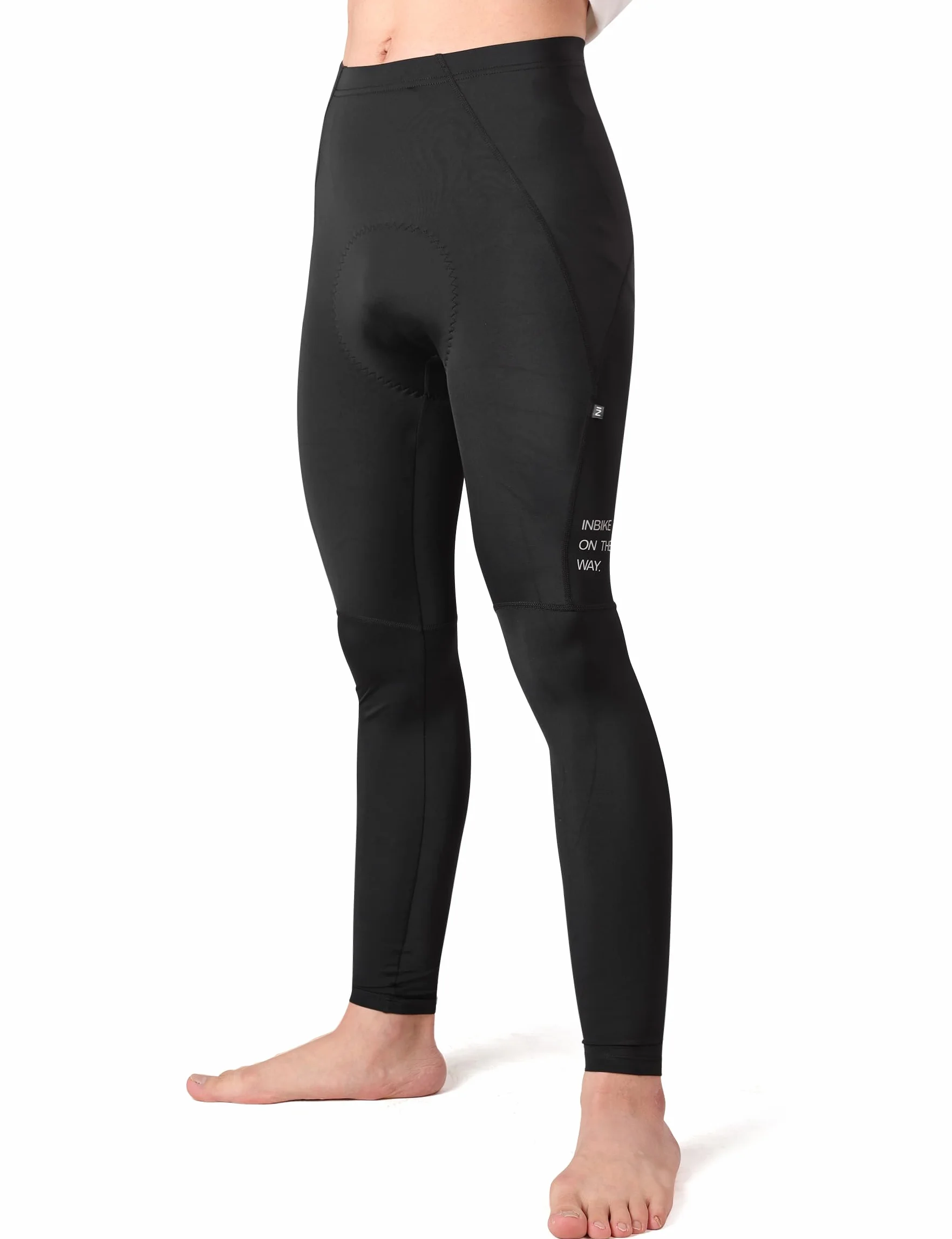 INBIKE Pantaloni Lunghi MTB Pantaloni Ciclista Uomo Pantaloni Ciclismo con Fondello Pantaloni Enduro Uomo Traspirante Catarifrangenti Aderente
