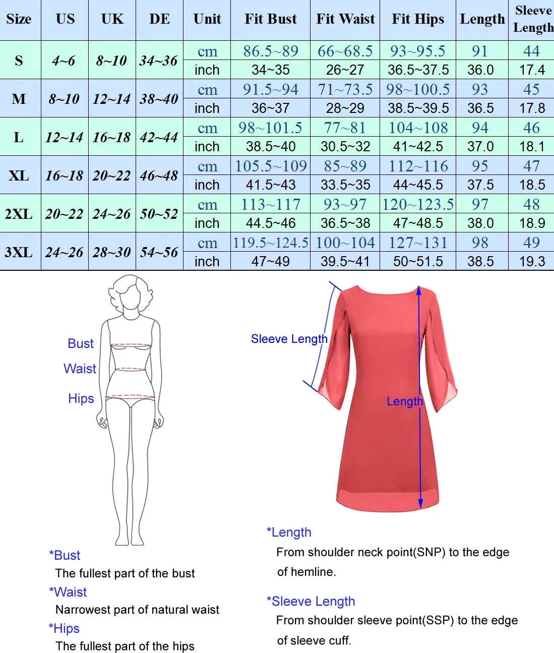 GRACE KARIN Abito Donna Vestito Elegante Chiffon Manica Corta Casual in Girocollo