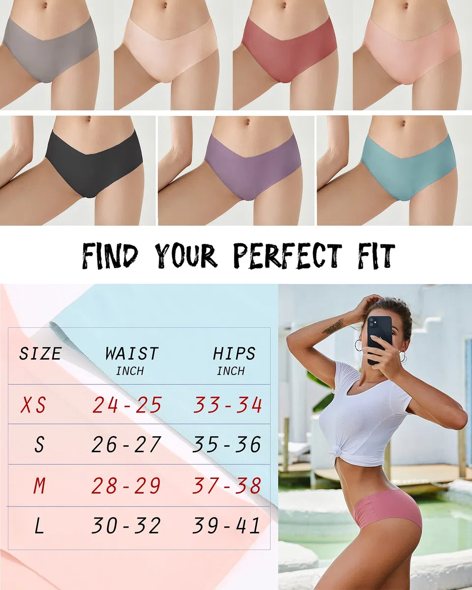 FINETOO 9 Pezzi Slip Senza Cuciture Donna Pantaloni a Vita Bassa Mutande Culotte e Parigamba Invisibili Biancheria Intima Sexy Biancheria Intima Comoda Mutandine Bikini Confezione Multipla XS-XL…