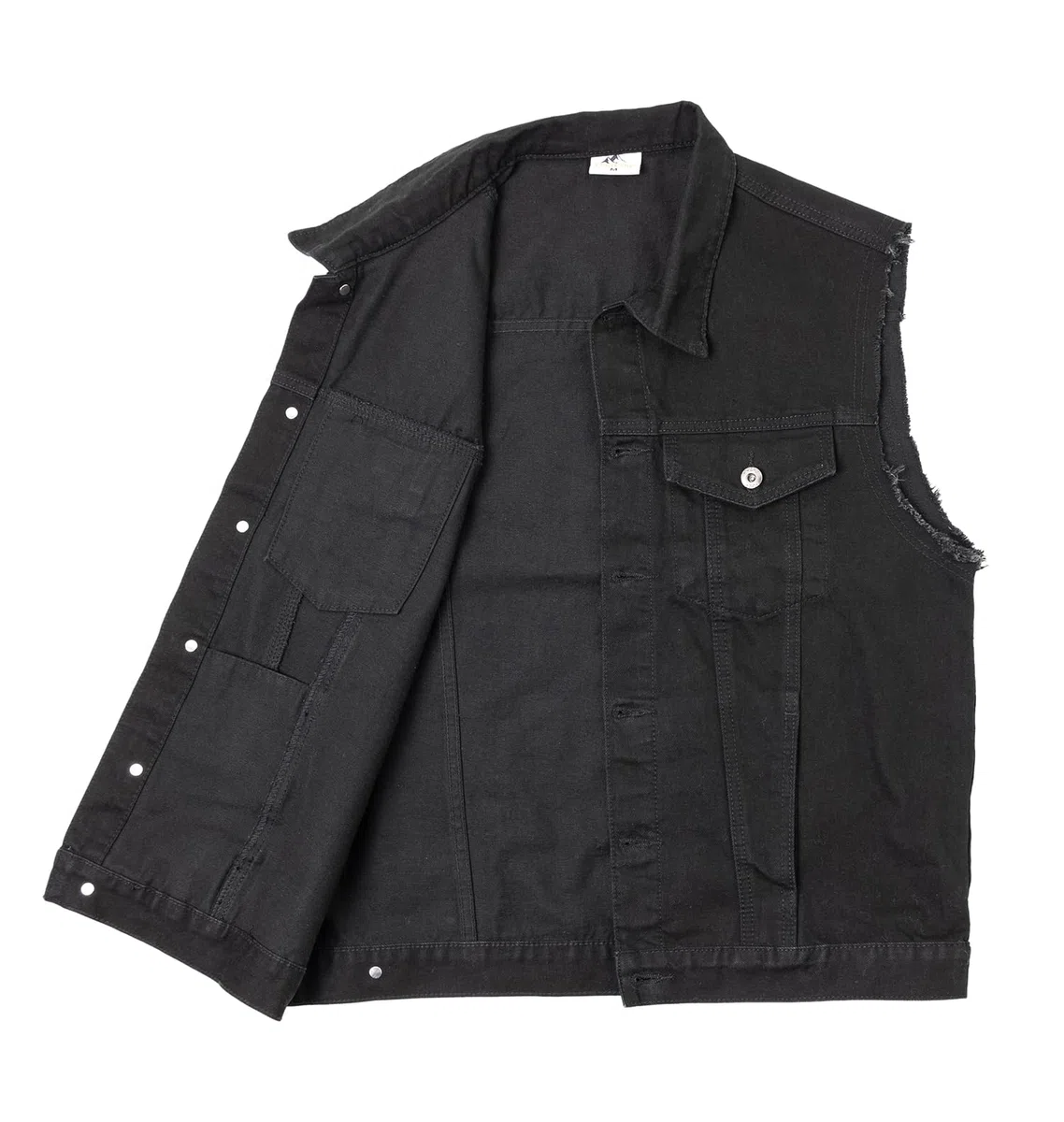 Gilet di Jeans da Uomo Estivo Vintage Gilet Strappato Smanicato Biker Giubbotto Jeans Senza Maniche