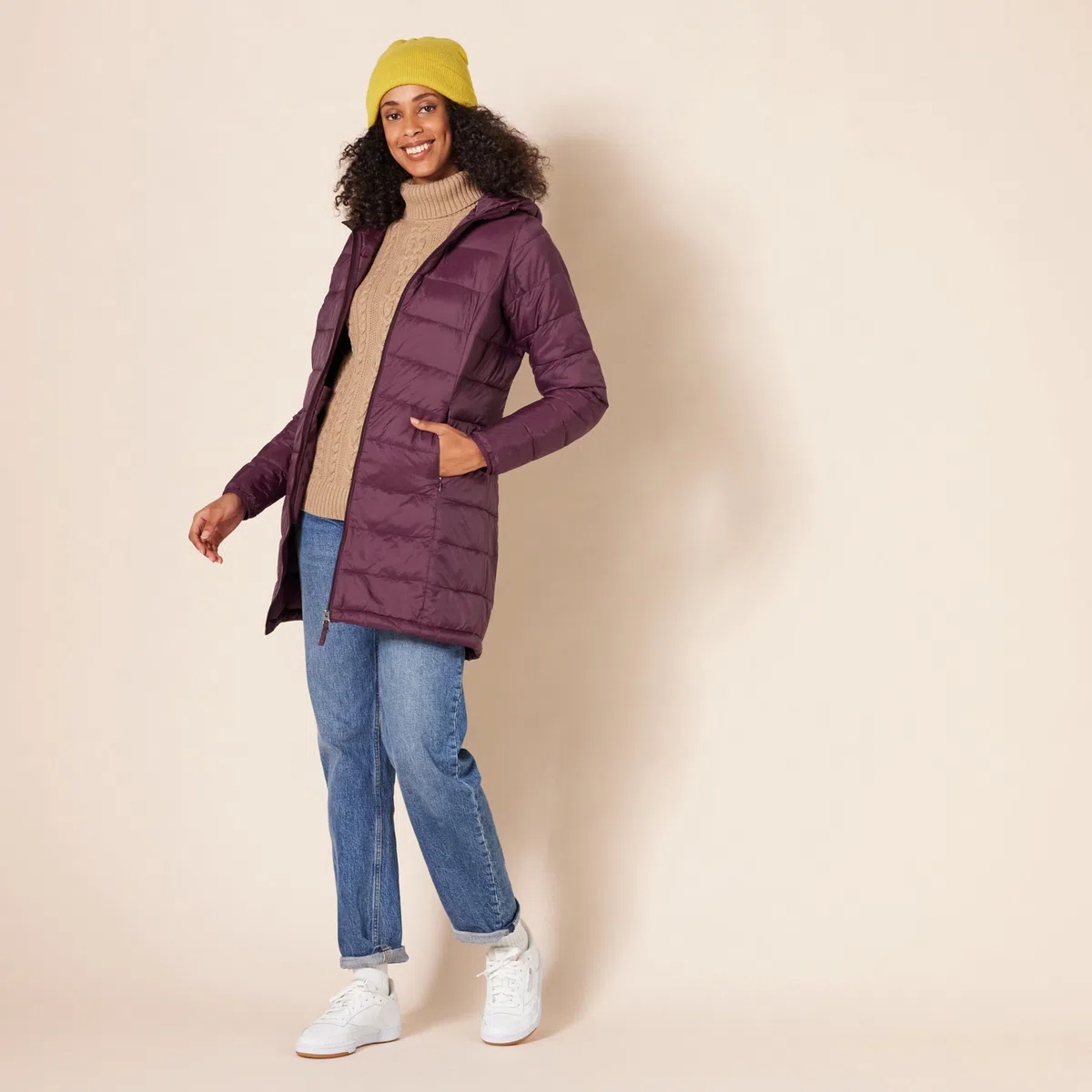 Amazon Essentials Donna Chaqueta Acolchada con Capucha, Ligera e Impermeable (Disponible en Tallas Grandes)