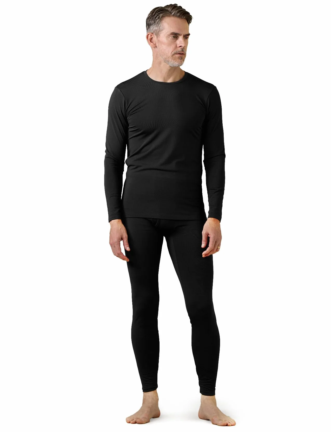 LAPASA Completo Termico Uomo in Pile Calzamaglia Termica & Maglia Termica Set Invernale
