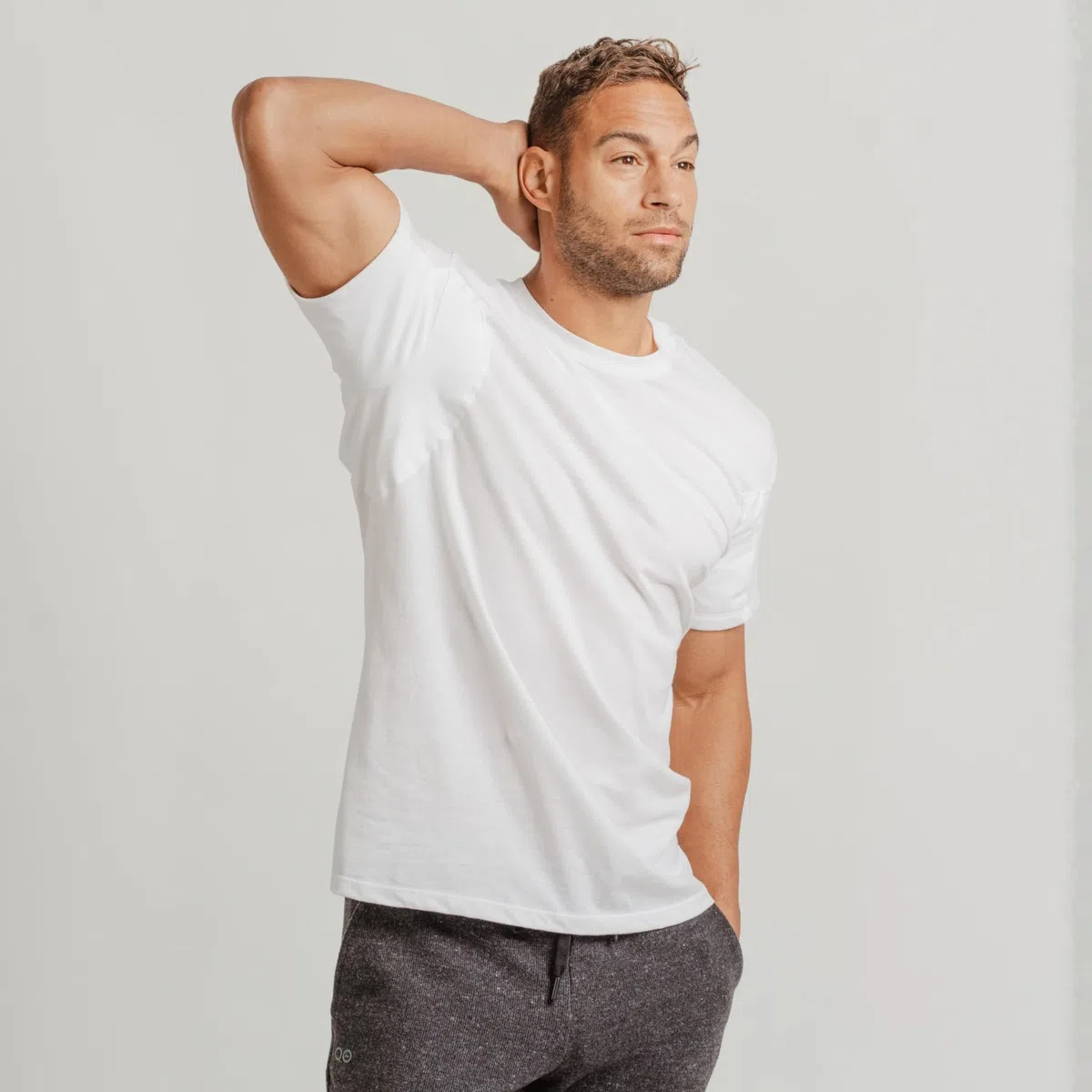 Thompson Tee - Maglia Intima blocca-Sudore - con Pad sotto-Manica Anti-Sudore - Modello Originale - Girocollo