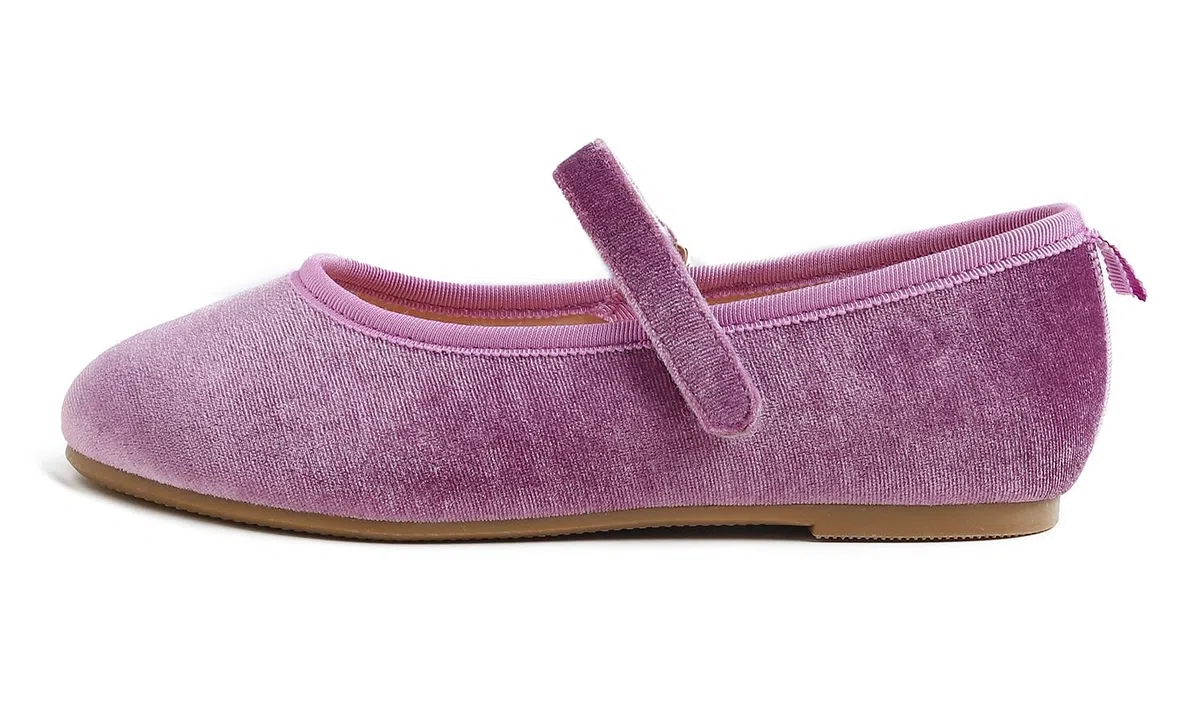 Feversole Girls Cute Dress,Ragazze Mary Jane Strap Scarpe Basse Ballerine da Principessa Scarpe da Scuola Piatte