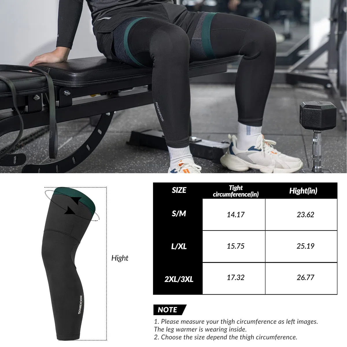 ROCKBROS Manicotti Invernali, Manicotti da Ciclismo Termici, Antivento Protezione Traspirante, per Inverno Sport, Uomo Donna S-3XL