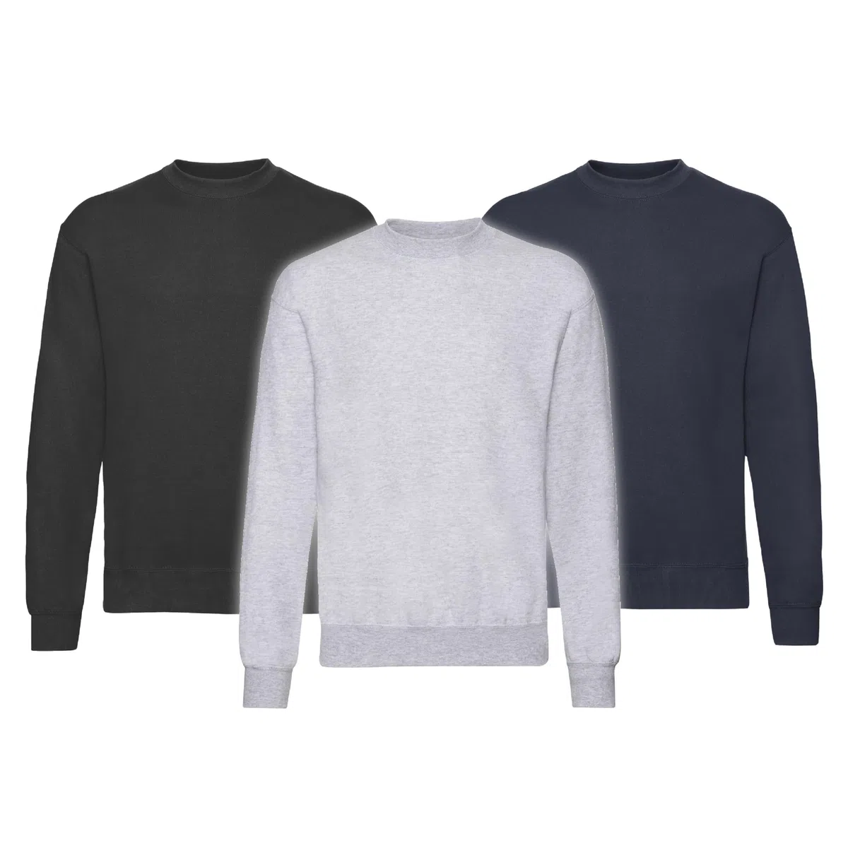Fruit of the Loom - Classic Set In Sweat, Felpa Uomo