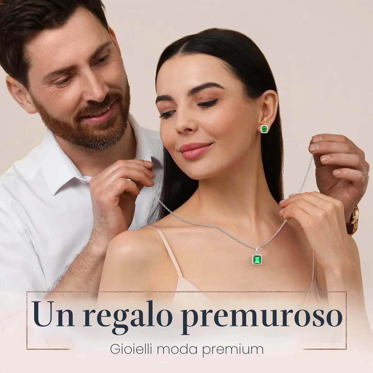 Crystalline Azuria Gioielleria Parures per Donne Nozze Sposa Parure Con Collana e Orecchino per la Sposa Zirconia Damigella D'onore Gioielleria
