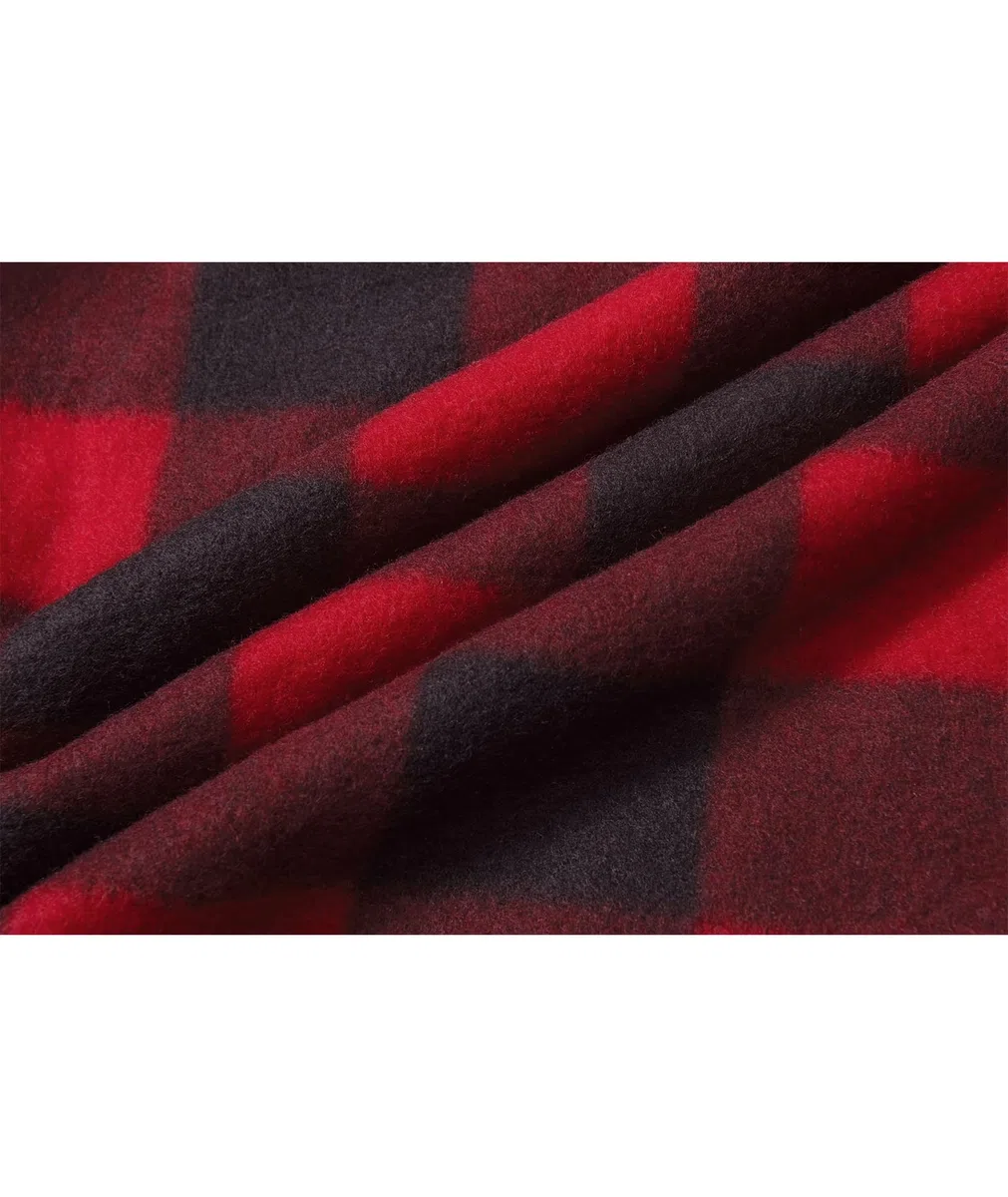 zitysport Camicia Giacca Ragazzi Felpa con Cappuccio Spessa Plaid Bambini Zip Di Flanella Calda Sudore Outdoor Felpa Foderato Invernali Tasca