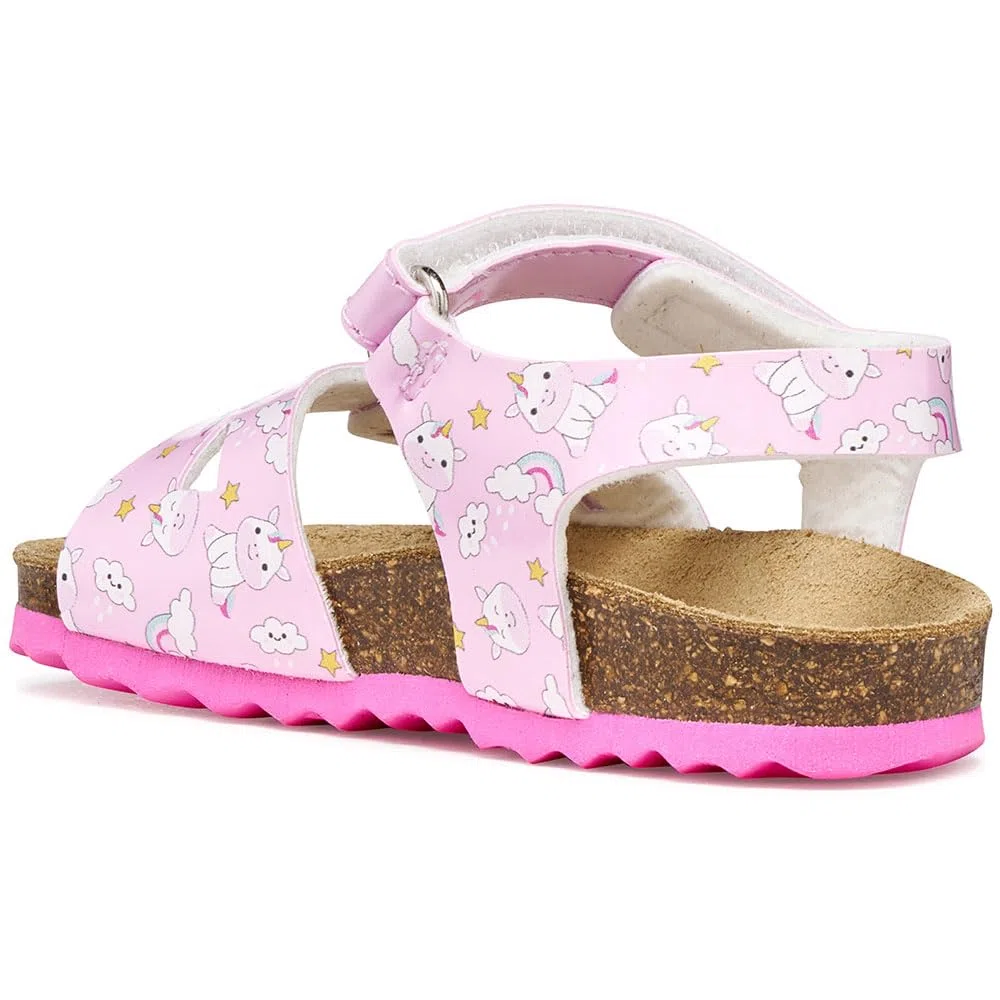 Geox Sandali da bambina B CHALKI Girls, colore rosa/multicolore, 25 EU