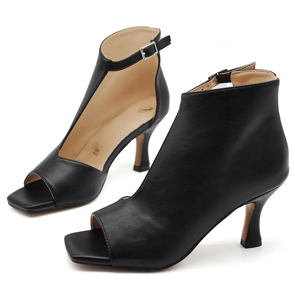 Stivaletti Scarpe da Donna Sandali A Tronchetti Spuntati da Sera Cerimonia Matrimonio Tacco A Spillo S1723