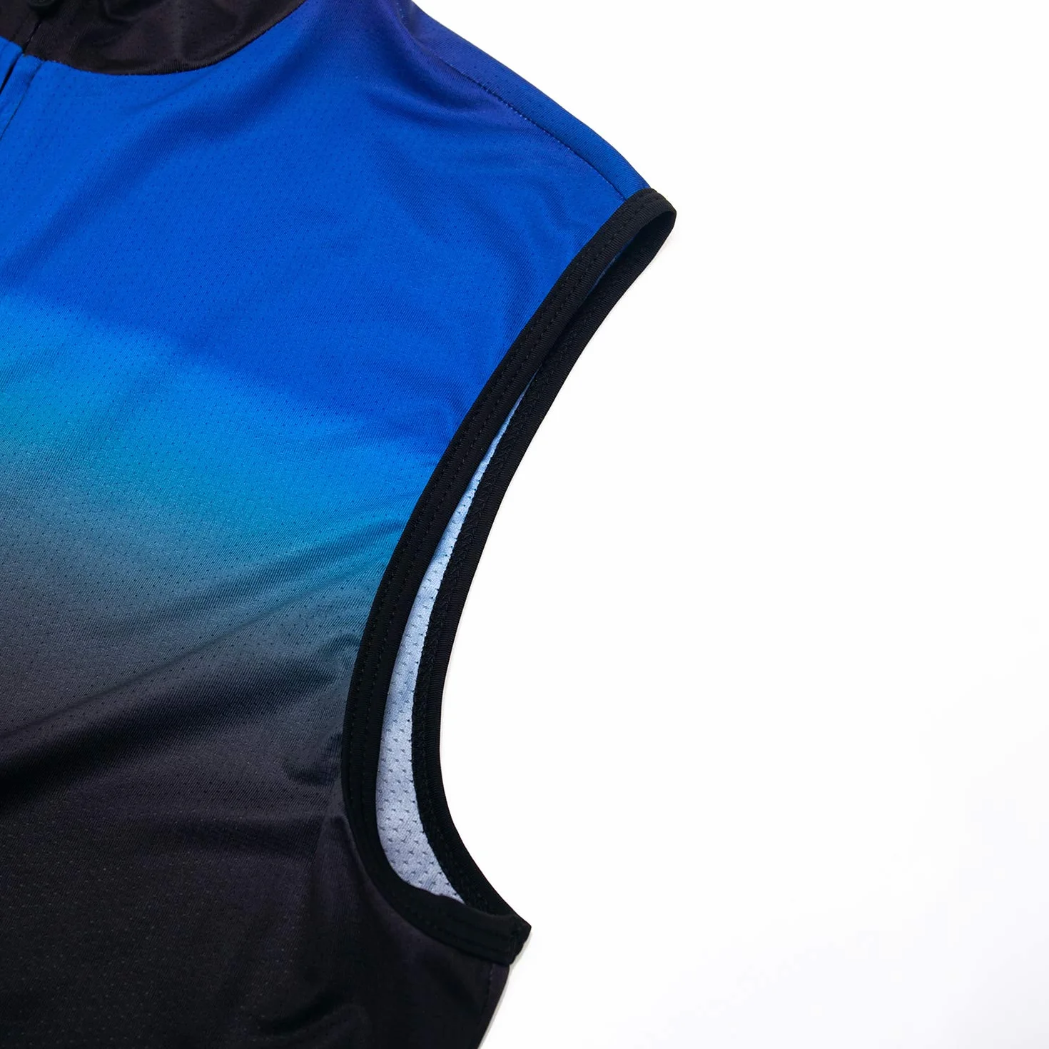 Gilet da ciclismo da uomo, senza maniche, in jersey, per ciclismo