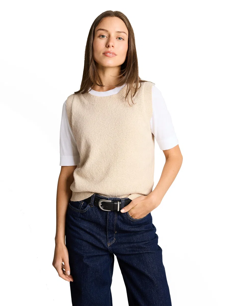 TOM TAILOR 1050789 Maglioncino a Gilet Donna