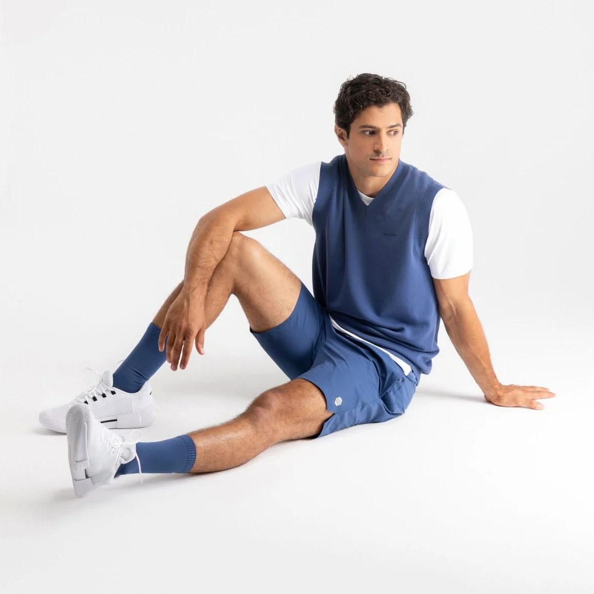 SIROKO Pantaloncini Tennis Velozix Blue Blu
