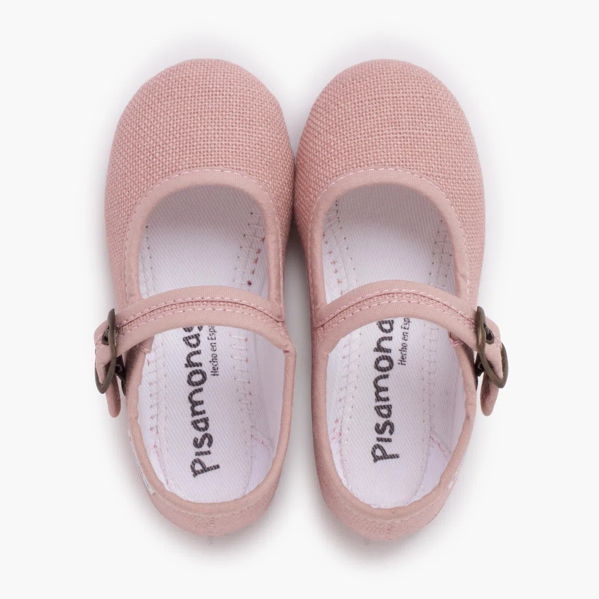 Pisamonas Ballerine con Cinturino Flessibili Lino Fibbia