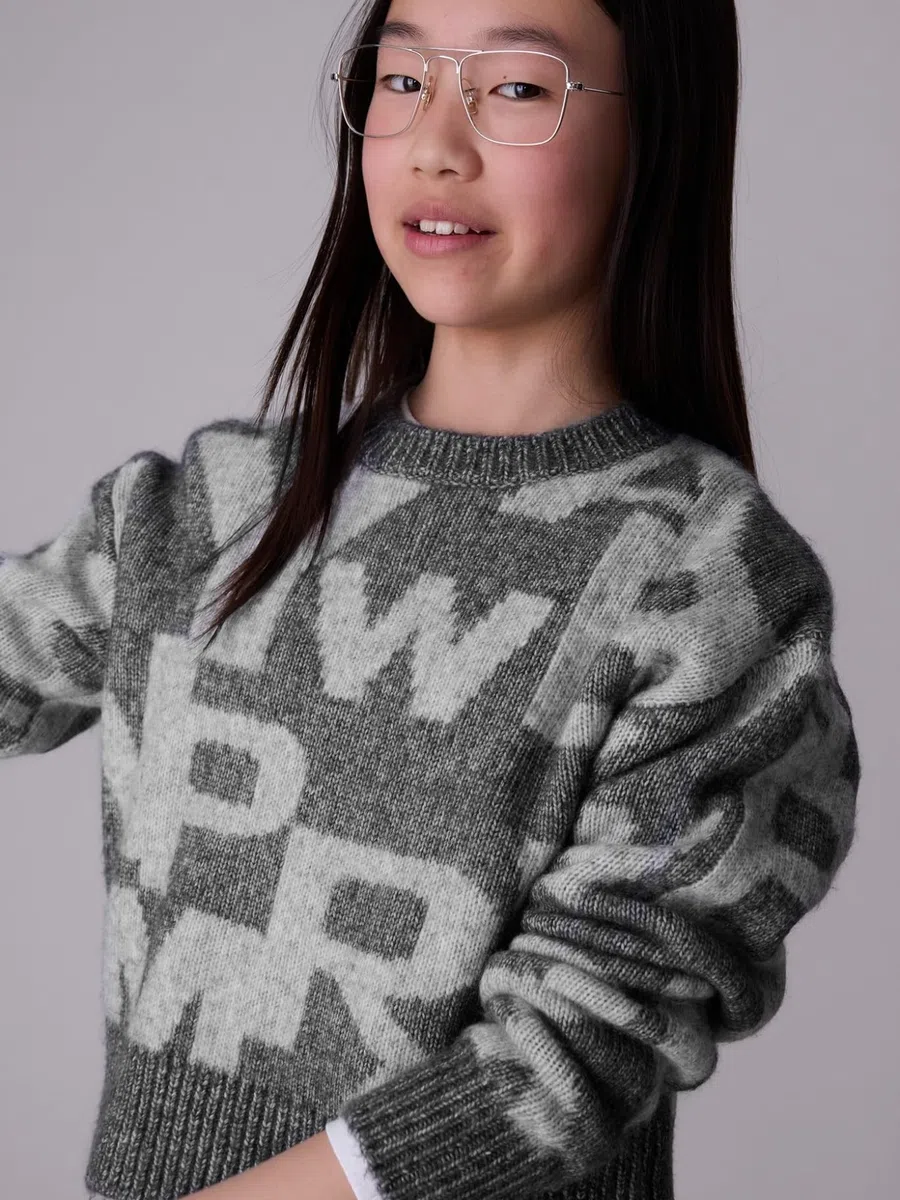 Mayoral Jersey Jacquard per Bambine e Ragazze Piombo