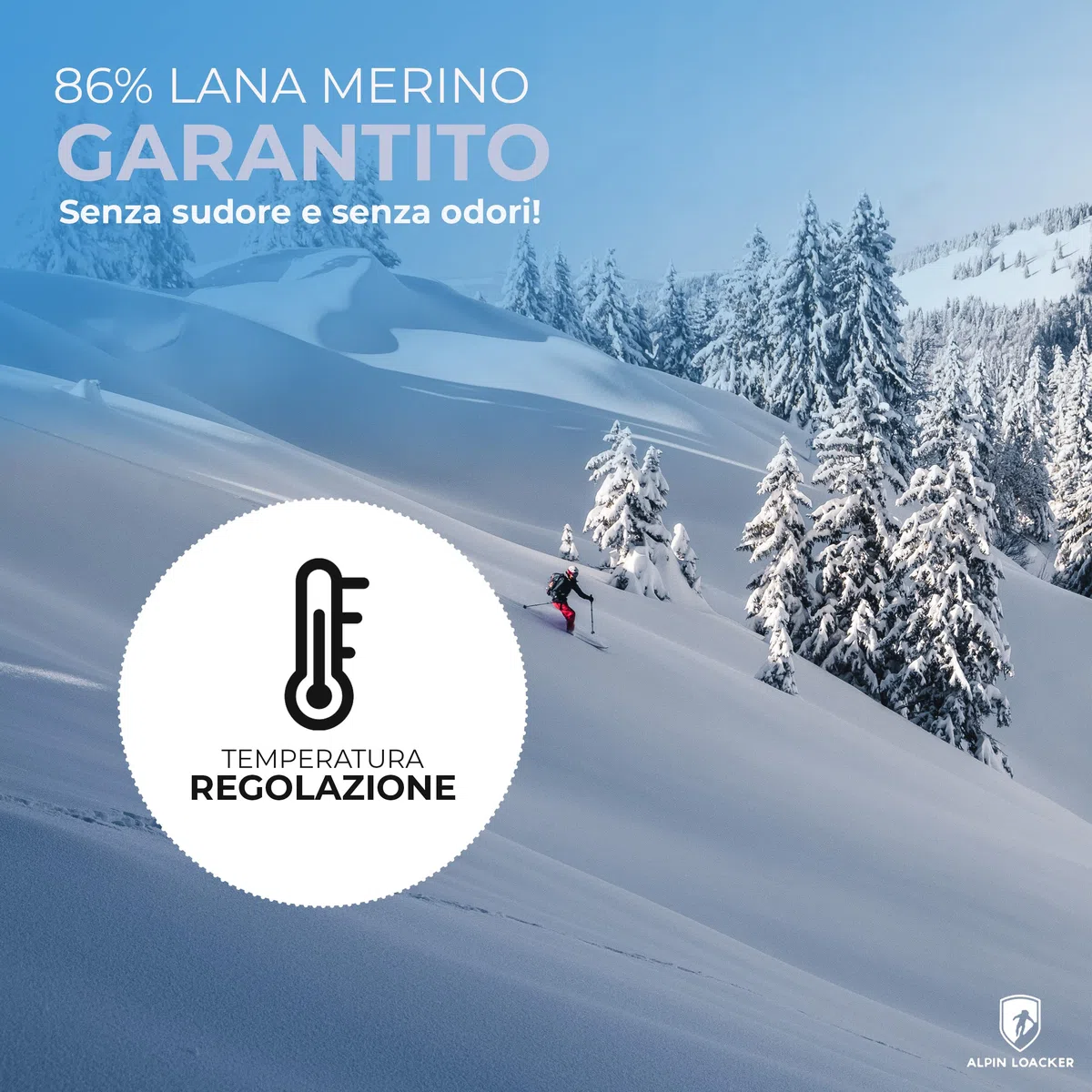 ALPIN LOACKER - Boxer Uomo in Lana Merino - Pantaloni Sportivi per l'inverno e L'Estate, Intimo Termico, Abbigliamento Running