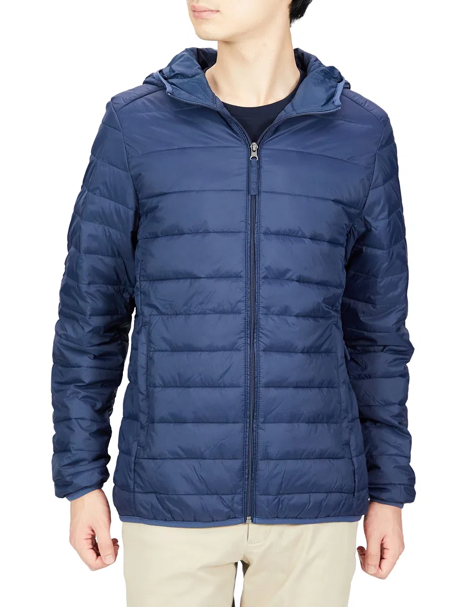 Amazon Essentials Uomo Piumino Leggero con Cappuccio Impermeabile e Ripiegabile
