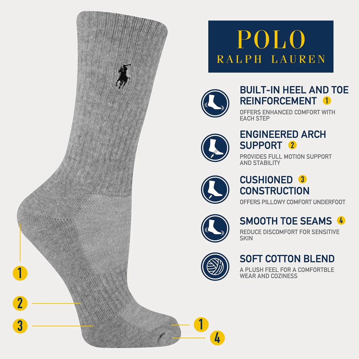 POLO RALPH LAUREN Cuscino a Taglio Basso Donna
