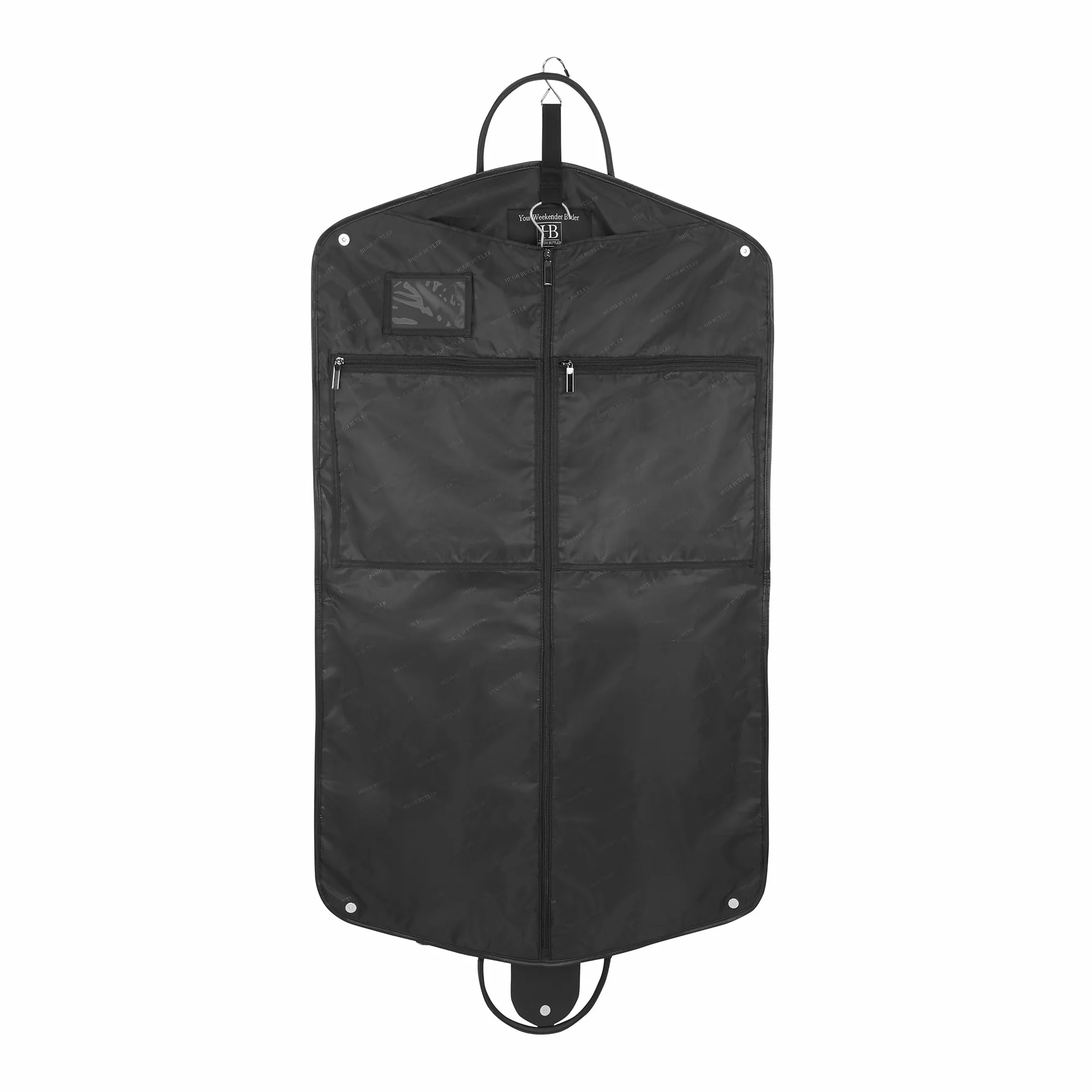 Copriabito da 40" (Leggero) - Abito Elegante 1-2 con Tracolla - Borsa per Indumenti da Uomo e da Donna - Pieghevole - Indumenti Senza Grinze. Niles Nero