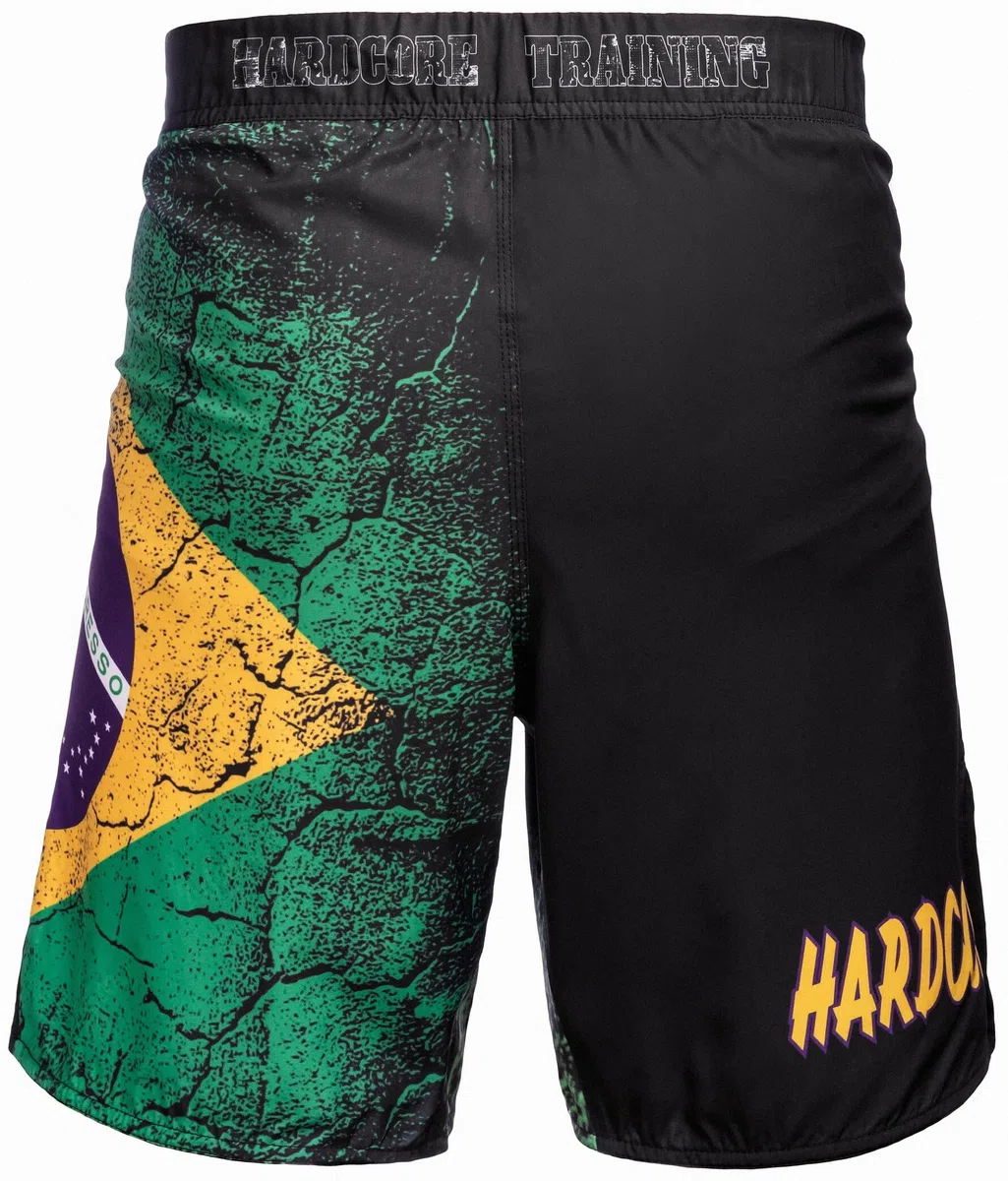 Hardcore Training Pantaloncini da Combattimento Uomo MMA Shorts per Arti Marziali BJJ Boxe Muay Thai Grappling