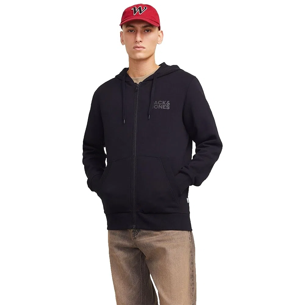 Jack & Jones Jjecorp Logo Sweat Zip Hood Jjecorp Logo Sweat Zip Hood Uomo (Pacco da 1)