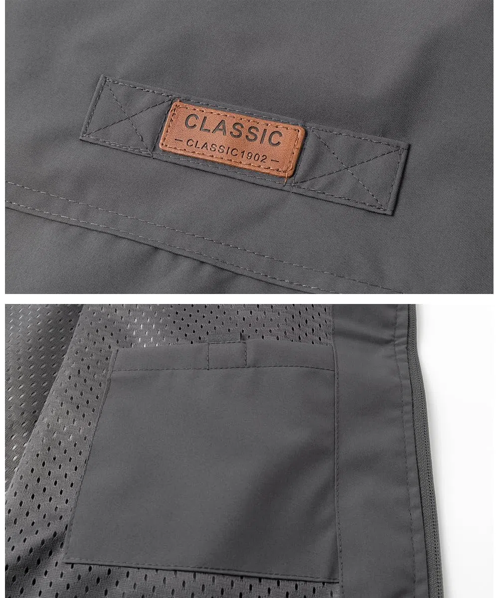 Uomo Gilet Sportivo da Caccia Leggero Gilet da Pesca Asciugatura Rapida Gilet da Lavoro Traspirante Giubbotti Senza Maniche Smanicata da Fotografia