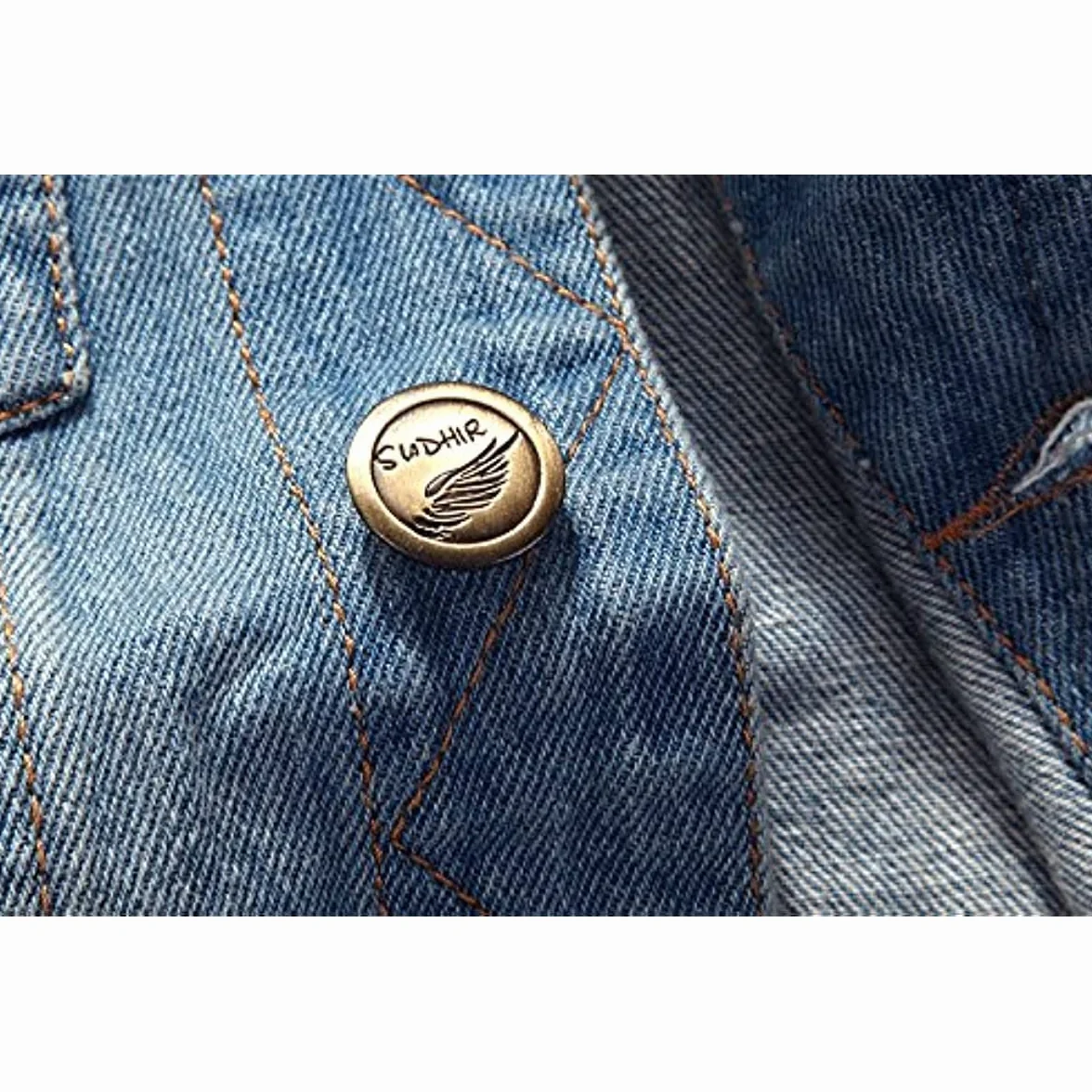 Giacca Jeans per Uomo Senza Maniche Vintage Strappato Gilet di Jeans da Uomo Fresco Punk Gilet Denim