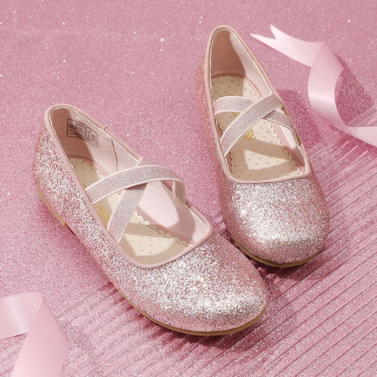 Dream Pairs Bambini Ballerine Ragazze Mary Jane Scarpe Piatte Elegante Principessa Feste Ballerina Infilare Angie-2