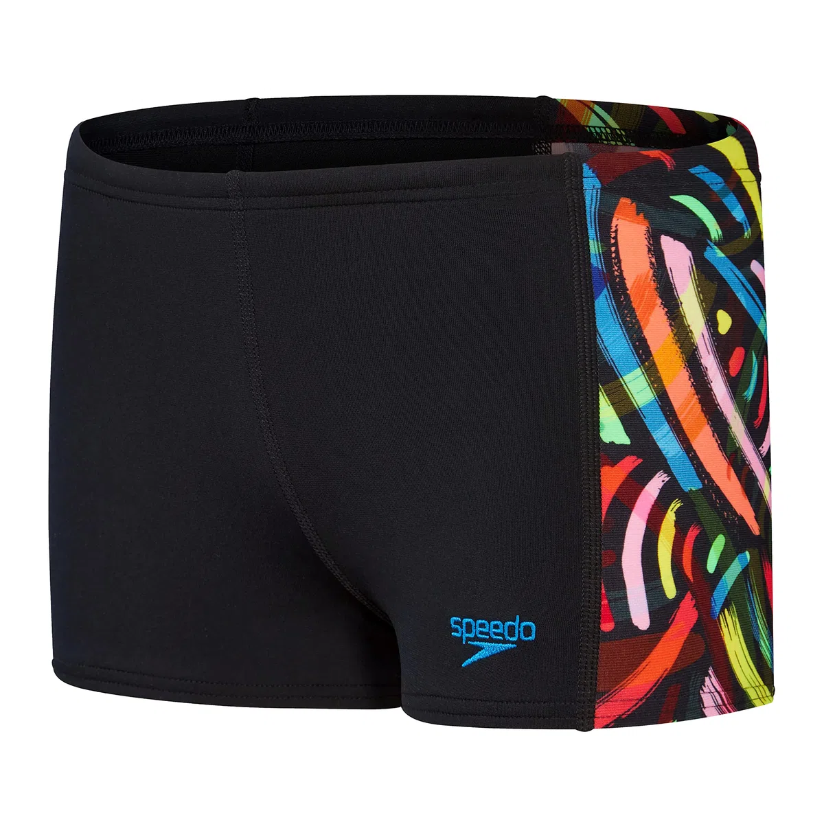 Speedo Pannello digitale da ragazzo Aquashorts Nero/Rosso Nuotatori