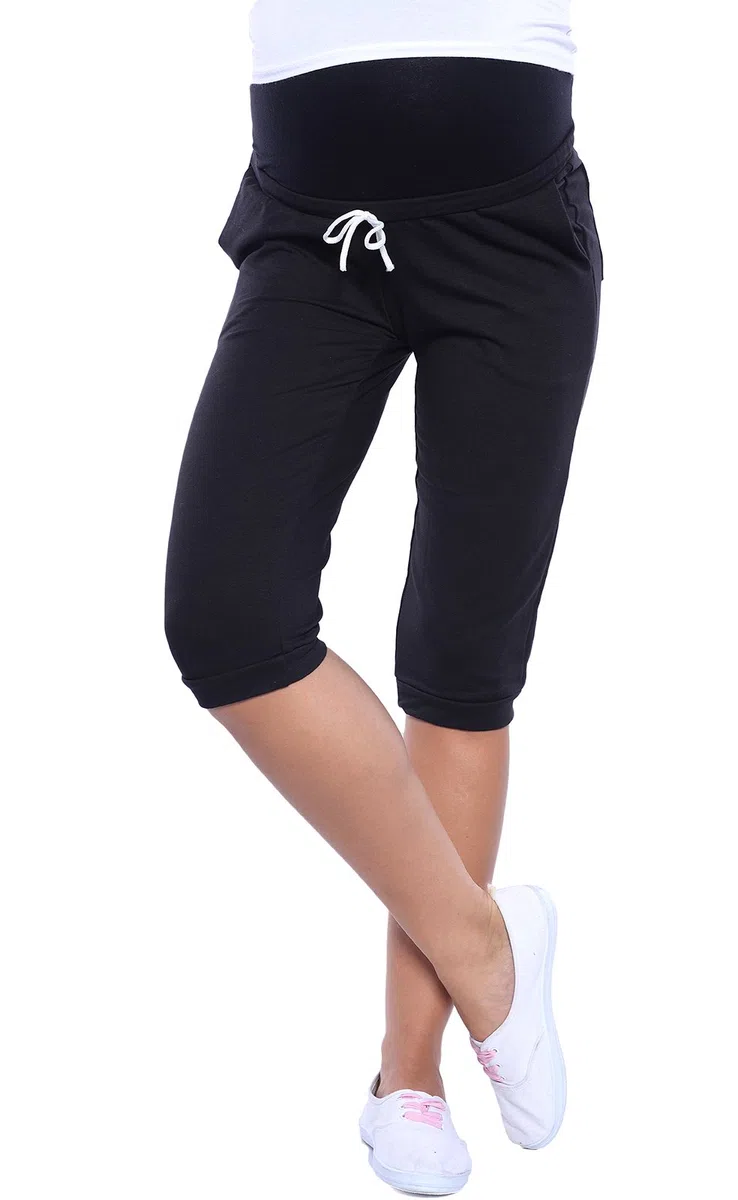 MijaCulture Abbigliamento Premaman/Pantaloni Capri Premaman Pantaloni Capri Rilassati 4090