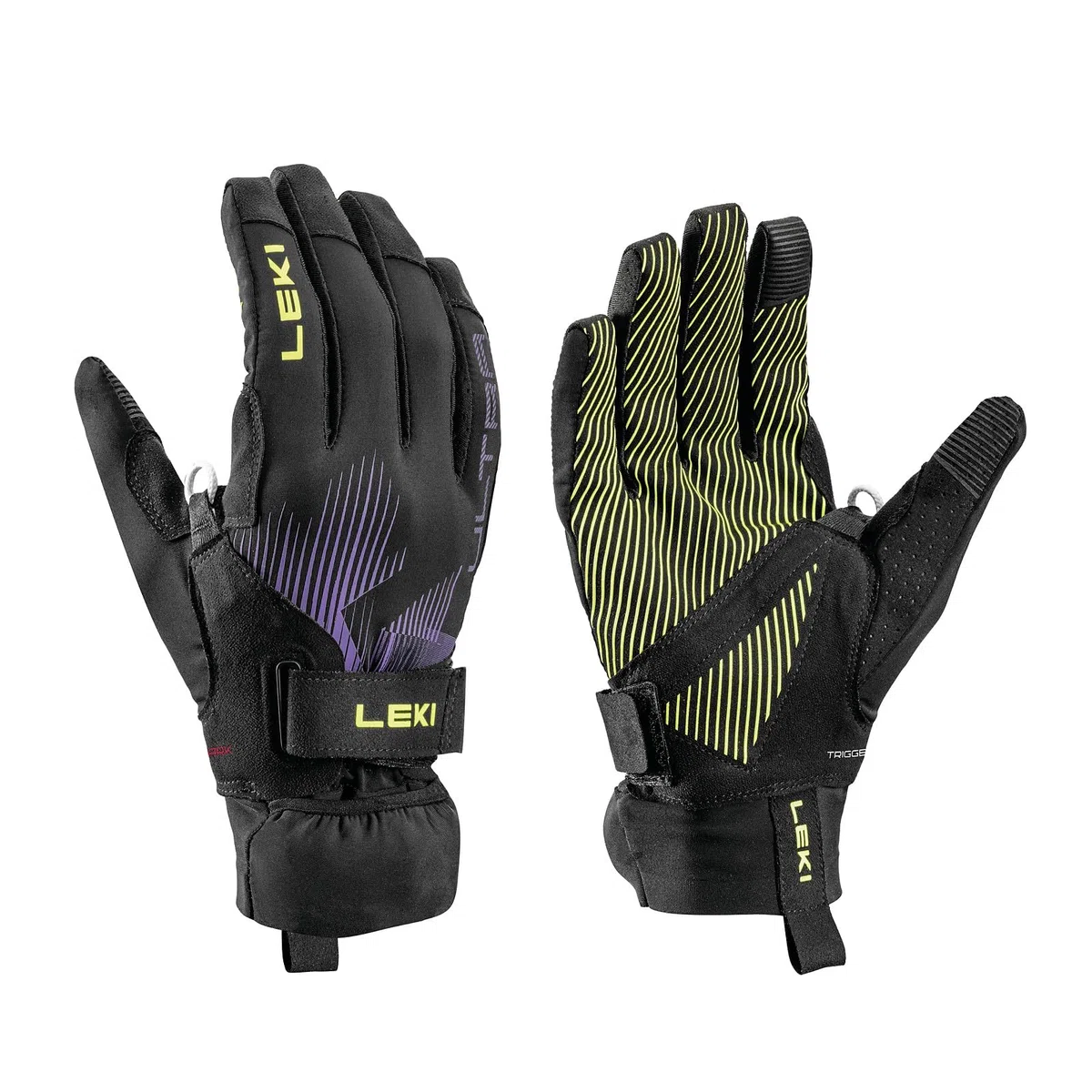 LEKI Ultratrail Storm TR Guanti da Trailrunning Uomo & Donna | con sistema Trigger Shark e sopraguanto | taglia 6.0-11.0 | guanti da running e corsa traspiranti