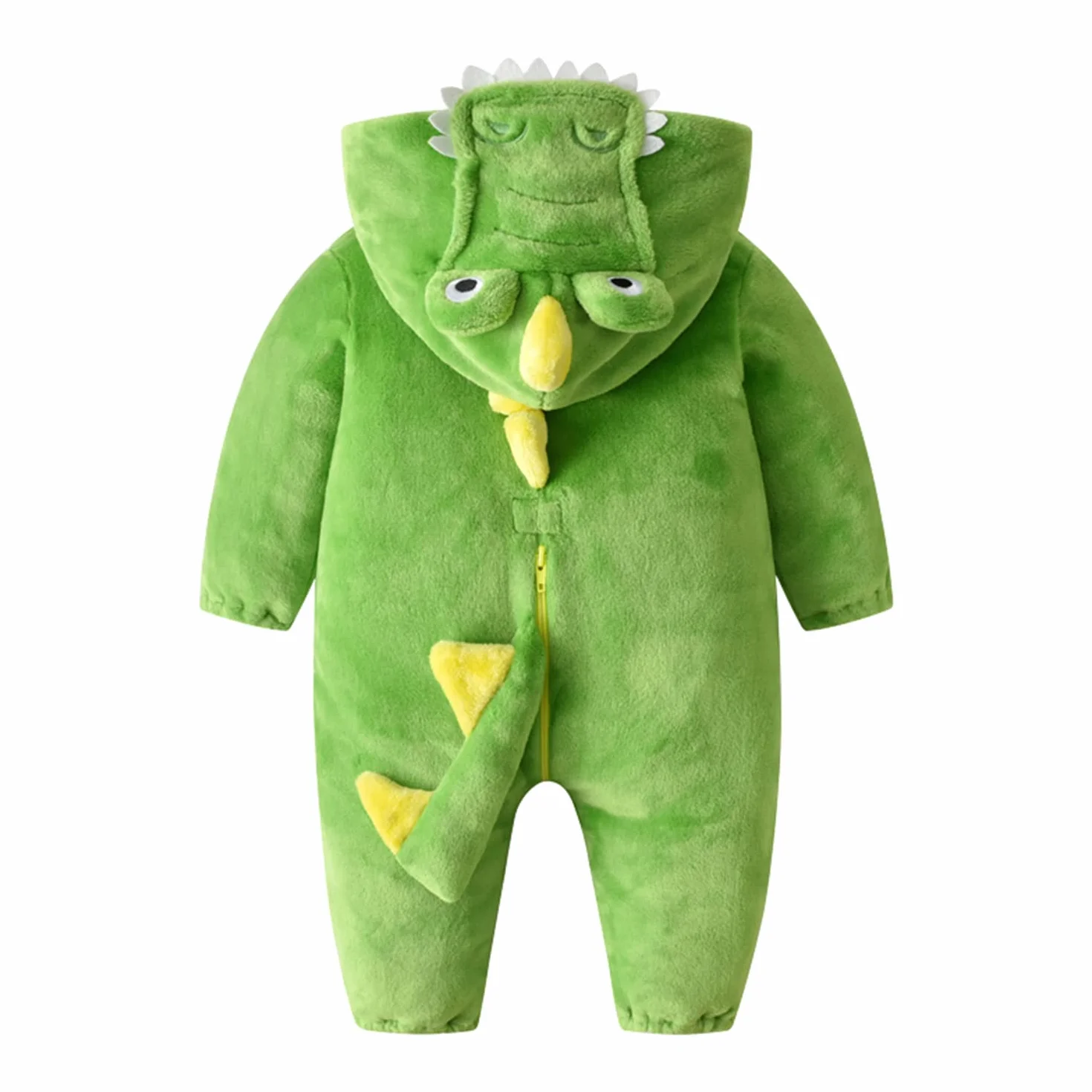 LOLANTA Costume da Coccodrillo per Bambino, Tutina in Pile Felpa con Cappuccio